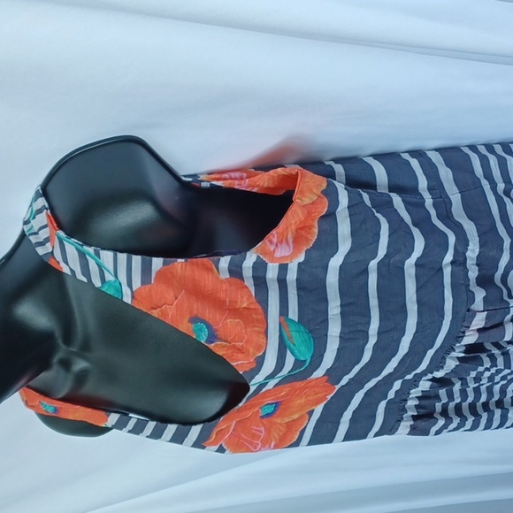 Tango Mango Sleeveless Floral striped Dress - Picture 3 of 7